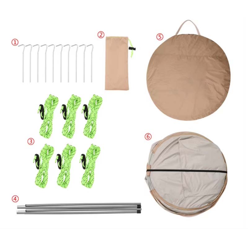 Thickened Silver Coated Automatic Open Portable Camping Tent - Image 5