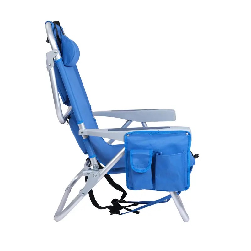 Folding Outdoor Aluminum Sun Lounger Chair - Image 2